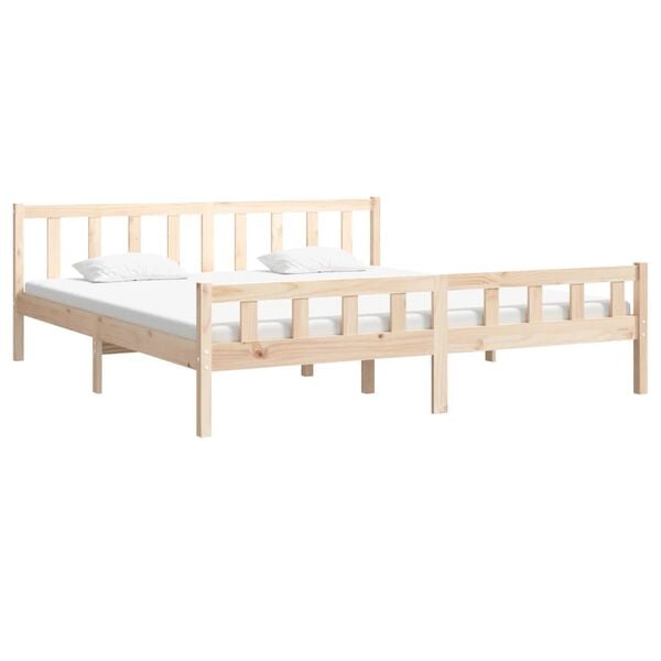 vidaXL Bed Frame without Mattress Solid Wood 160x200 cm
