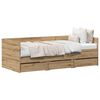 vidaXL Daybed with Headboard Artisan Oak 90 x 190 cm Engineered Wood