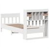 vidaXL Bed Frame without Mattress White 90x190 cm Single Solid Wood Pine