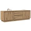 vidaXL TV Cabinet with LED Lights Artisan Oak 160.5x41x50 cm