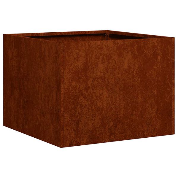vidaXL Planter Rusty 40x40x30 cm Weathering Steel