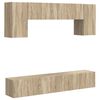 vidaXL TV Cabinet Set 4 pcs Sonoma Oak Engineered Wood