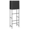 vidaXL 2-Tier Storage Rack over Toilet Black 56x30x170 cm Iron