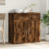 vidaXL Sideboard Smoked Oak 79x38x80 cm Engineered Wood
