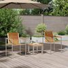 vidaXL SunLounger Reclining 3 pcs Brown 200x60x88cm SolidAcaciawood