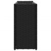vidaXL Garden Planter with 2 Pots Black 90x20x40 cm Poly Rattan
