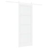 vidaXL Sliding Door White 78 x 202 cm Solid Pine Wood