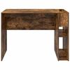 vidaXL Desk Smoked Oak 109 x 50 x 78 cm Engineered Wood