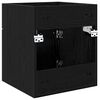 vidaXL Sink cabinet Black Oak 41 x 38.5 x 46 cm Engineered Wood