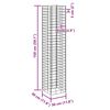 vidaXL Gabion Raised Beds 4 pcs 30x30x50/100/150/200 cm Iron