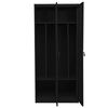 vidaXL Wardrobe Black 80x50x180 cm Steel