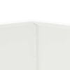 vidaXL Planter White 100 x 100 x 80 cm Steel