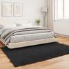 vidaXL Faux Sheepskin Rug Tafalla Black 120 x 170 cm Polyester