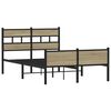 vidaXL Bed Frame without Mattress Sonoma Oak 120x190 cm Small Double Engineered Wood