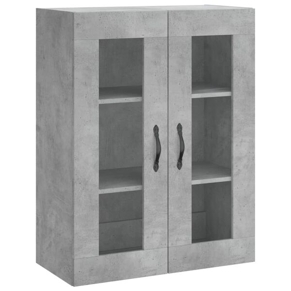 vidaXL Wall Mounted Cabinet Concrete Grey 69.5x34x90 cm Engineered Wood