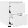 vidaXL Bedside Table White 30.5 x 30 x 43 cm Engineered Wood