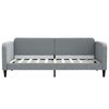 vidaXL Day Bed without Mattress Light Grey 90x190 cm Single Fabric