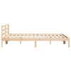 vidaXL Bed Frame Brown 225.5 x 185.5 x 69.5 cm Solid Pine Wood