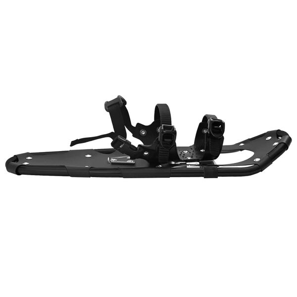 vidaXL 3 in 1 Snowshoes Black 25 inches Aluminum and HDPE