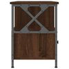 vidaXL TV Cabinet Brown Oak 102x33x45 cm Engineered Wood&Iron