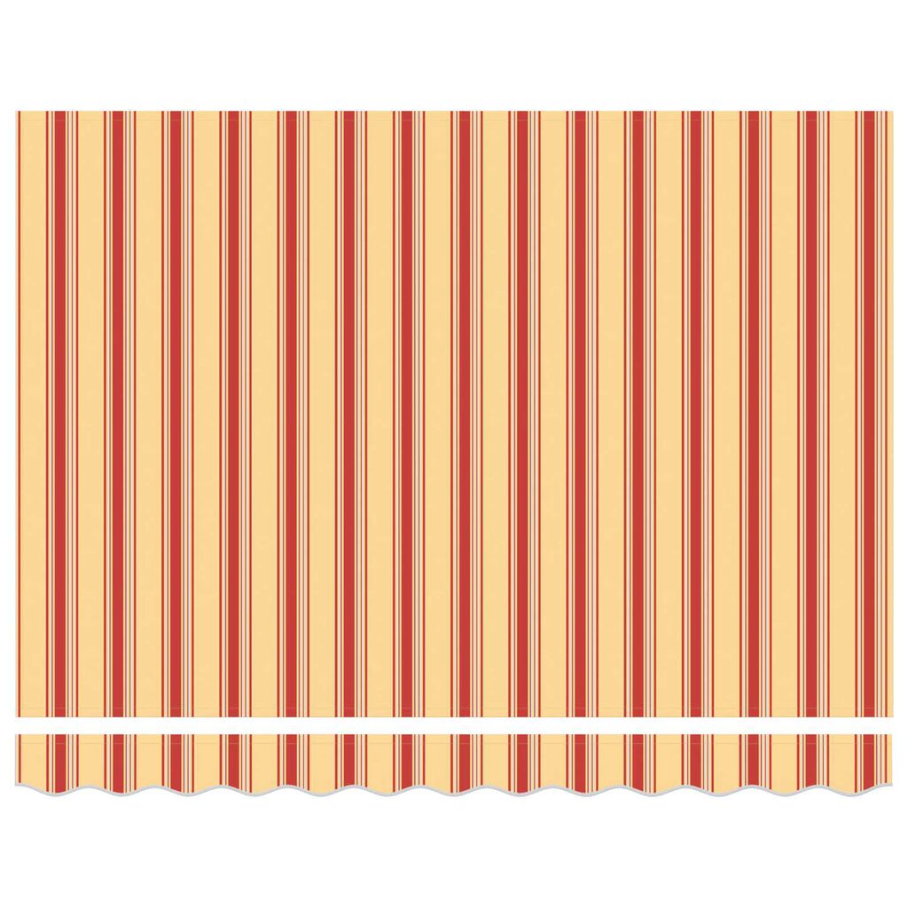 vidaXL Retractable Awning Manual Yellow / Orange / White 350x200 cm