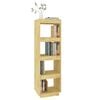 vidaXL Book Cabinet/Room Divider 40x35x135 cm Solid Pinewood