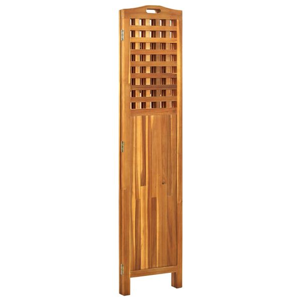 vidaXL 3-Panel Room Divider 121x2x170 cm Solid Acacia Wood