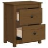 vidaXL Bedside Cabinets 2 pcs Honey Brown 50x35x61.5 cm Solid Wood Pine