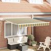 vidaXL Retractable Awning Manual Multicolour 350 x 250 cm