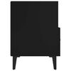 vidaXL TV Cabinet Black 80x36x50 cm Engineered Wood