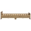 vidaXL Bed Frame Artisan Oak 203 x 203 x 50 cm Engineered Wood