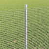 vidaXL Fence with Post Silver 0.6 x 10 m Steel
