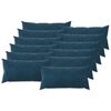 vidaXL Cushion Cover 12 pcs HEERLEN Blue 40 x 80 cm Velvet