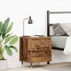 vidaXL Bedside Cabinet Old Wood 40 x 35 x 50 cm Engineered Wood