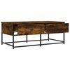 vidaXL Coffee Table Smoked Oak 100x51x40 cm Engineered Wood