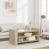 vidaXL Coffee Table Sonoma Oak 100x50x50 cm Engineered Wood