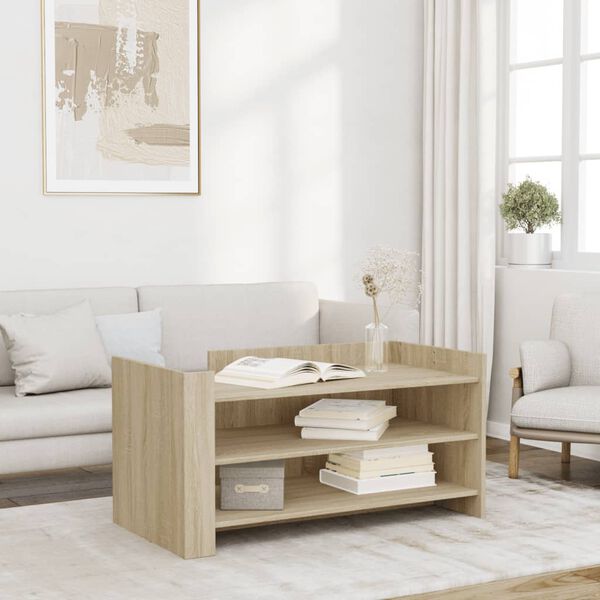 vidaXL Coffee Table Sonoma Oak 100x50x50 cm Engineered Wood