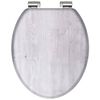 SCH&Uuml;TTE Toilet Seat with Soft-Close LIGHT WOOD MDF