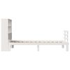 vidaXL Bookcase Bed without Mattress White 90x190 cm Single Solid Wood Pine