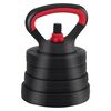 vidaXL 4-in-1 Dumbbell Barbell Kettlebell Set 20kg Black and Red