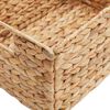 vidaXL Storage Baskets 2 pcs Natural 35 x 25 x 17 cm Water hyacinth