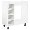 vidaXL Golf Cabinet with Wheel Plain White 90 x 45 x 98 cm