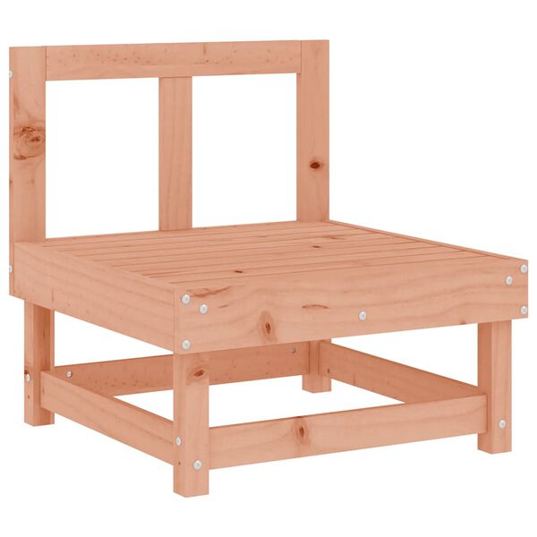 vidaXL Middle Sofa with Cushions Solid Wood Douglas