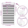 Zebra Blind 80 x 175 cm Grey