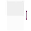vidaXL Roller Blind Blackout White 125x230 cm Fabric Width 121.6 cm Polyester
