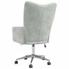 vidaXL Relaxing Chair with Wheel Light Grey 62 x 68.5 x 105 cm Velvet