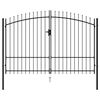 vidaXL Fence Gate Woerden Double Door with Spike Top 299.5x249.5 cm