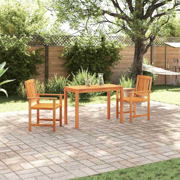 vidaXL Garden Dining Set 3 pcs Brown Solid Acacia Wood
