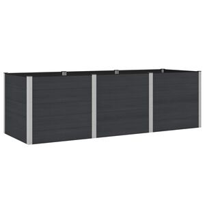vidaXL Garden Raised Bed Black 300 x 100 x 91 cm