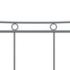 vidaXL Bed Frame without Mattress Grey Metal 180x200 cm Super King